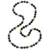 Image 1 : Lapis Lazuli, Gold Bead, Gold Necklace