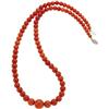 Image 1 : Red Coral, Silver Necklace