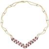 Image 1 : Diamond, Ruby, Gold Necklace
