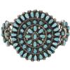 Image 1 : Southwest Turquoise, Silver Bracelet, Zuni