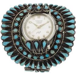 Southwest Turquoise, Silver, Hydepark Wristwatch