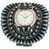 Image 1 : Southwest Turquoise, Silver, Hydepark Wristwatch