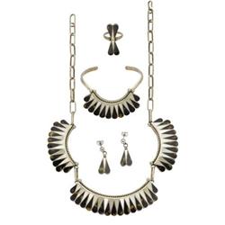 Southwest Shell, Silver Jewelry Suite, Iulea's