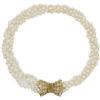 Image 1 : Cultured Pearl, Diamond, Gold Necklace