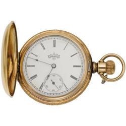 Elgin Gold Hungting Case Pocket Watch