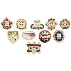 1990-99 Baseball Hall of Fame Induction Pins Lot