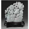 Image 2 : CHINESE CARVED JADE HARDSTONE OPENWORK GROUP