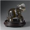 Image 1 : CHINESE CARVED SMOKEY QUARTZ FIGURE OF ELEPHANT