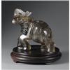 Image 2 : CHINESE CARVED SMOKEY QUARTZ FIGURE OF ELEPHANT