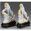 Image 1 : PAIR OF CHINESE CARVED JADE/HARDSTONE LIONS