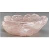 Image 2 : CHINESE CARVED ROSE QUARTZ LOTUS BOWL