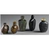 Image 1 : FIVE CHINESE CARVED HARDSTONE SNUFF BOTTLES