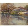 Image 1 : Rolla Taylor Oil on canvas Landscape with Lake