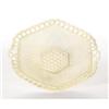 Image 1 : An Irish Serving Platter RThe hexagonal ivory color