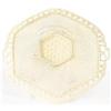 Image 2 : An Irish Serving Platter RThe hexagonal ivory color