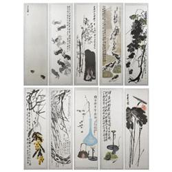 A Set of Twelve Chinese Calendar Prints