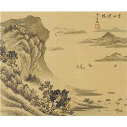 UNKNOWN ARTISTPair of LandscapesWatercolor on pa