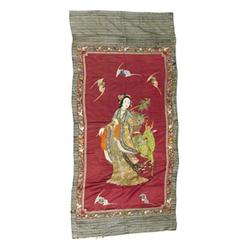 A Chinese Textile Hanging Unknown maker,