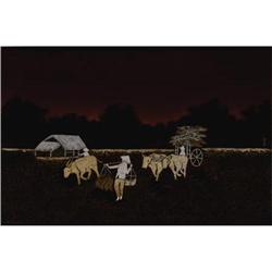 An Asian Lacquer Panel