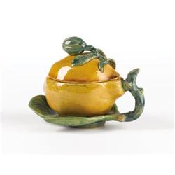 An Asian Ceramic Lemon Box
