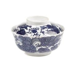 Chinese Blue & White Porcelain Covered Rice Bowl