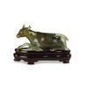 Image 1 : A Chinese Carved Jade/Hardstone Recumbent