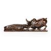 Image 2 : Chinese Wooden Carving of Crocodile and Buffalo