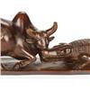 Image 3 : Chinese Wooden Carving of Crocodile and Buffalo