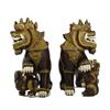 Image 4 : A Pair of Chinese Carved Temple Dogs