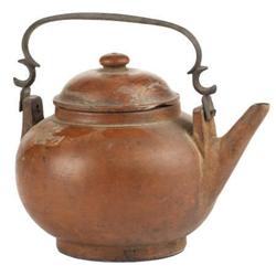 A Chinese Yixing Stoneware Lidded Teapot 19th c