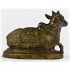 Image 2 : An Indian Bronze Recumbent Nandi Bull