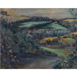 H SPRAGUEGoing Down Jubilee HillOil on canvas23