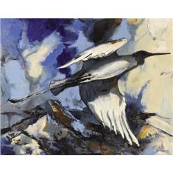HOWARD COGGESHALL Ivory Gull, DATE Oil on