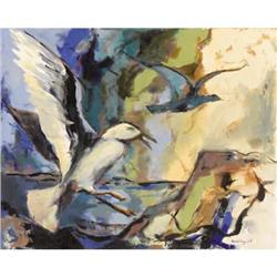 HOWARD COGGESHALL Ivory Gull, DATE Oil on