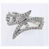 Image 1 : Natural 0.74 CTW Diamond Ring 18K White Gold - REF-155T7X