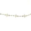 Image 2 : 18K White Gold 1.65 ctw Diamond Flower Cluster Twisted Wire Link Tennis Bracelet