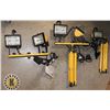 Image 1 : 5 WORK LIGHTS WITH ADJUSTABLE STANDS