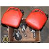Image 1 : GAS CANS AND FOUR CASTERS