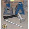 Image 1 : 3 TON CAPACITY AXLE STANDS  AND 2 TON BOTTLE JACK