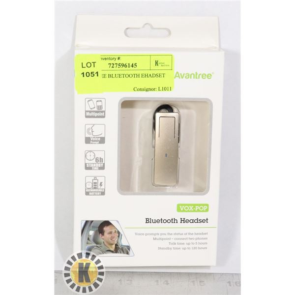 AVANTREE BLUETOOTH HEADSET