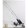 Image 1 : 2 SETS OF FISHING RODS WITH WHEELS