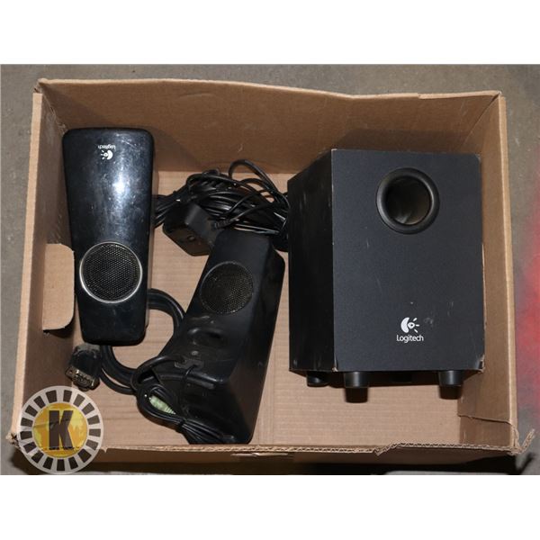 PAIR OF LOGITECH SPEAKERS AND SUB