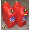 Image 1 : PAIR OF 20L GAS CANS