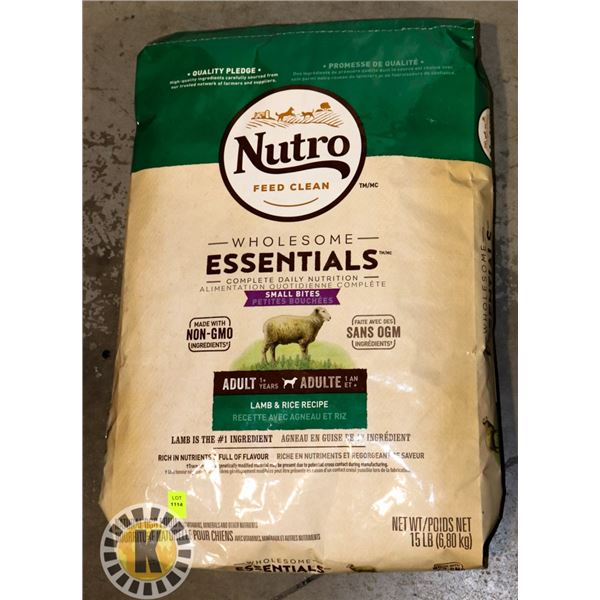NUTRO WHOLESOME ESSENTIALS LAMB & RICE RECIPE