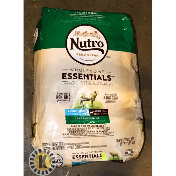 NUTRO WHOLESOME ESSENTIALS LAMB & RICE RECIPE