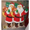 Image 1 : 2 CARDBOARD CUT OUTS SANTA CLAUSE 36" X 50" INCHES