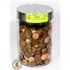 Image 1 : 4.6 KG OF USA PENNIES IN 1000ML JAR