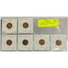 Image 1 : x6 CANADA 1 CENT HANGING 2 VARIETY COINS