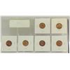 Image 2 : x6 CANADA 1 CENT HANGING 2 VARIETY COINS