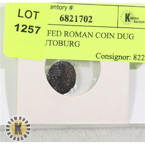 UNIDENTIFIED ROMAN COIN DUG NEAR TEUTOBURG